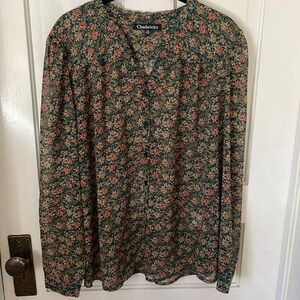 Women’s Chadwick’s Floral Blouse Size XL